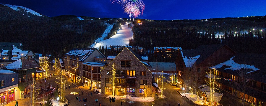 Keystone Resort Disney Vacation Club A Fireworks Display Over The Ski Slope By Keystone Resort In Colorado